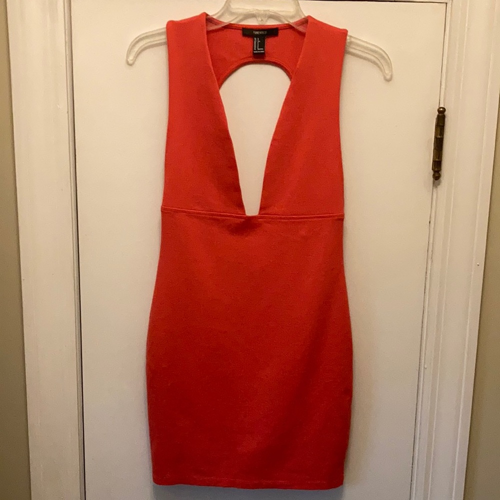 Pumpkin low Cut BodyCon Dress SP